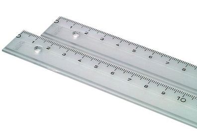 KUM® 201.08.09 Lineal Kunststoff - 30 cm, glasklar