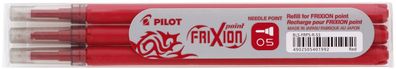 Pilot BLS-FRP5-R-S3 Tintenrollermine, Frixion 2264, BLS-FRP5-S3, 0,3 mm, rot, 3St ...