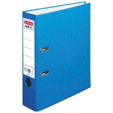 herlitz 10841393 maX. file nature plus Ordner blau Karton 8,0 cm DIN A4