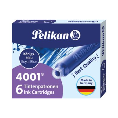 Pelikan® 301176 Tintenpatrone 4001® TP/6 - königsblau, 6 Patronen(T)