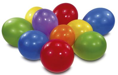 amscan 6435 Luftballon - regenbogenfarben, sortiert, 10 Stück