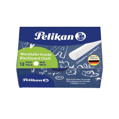 Pelikan® 701359 Wandtafelkreide 755/12, weiß, Kartonschachtel mit 12 Kreiden