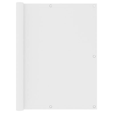 Balkon-Sichtschutz Weiß 120x300 cm Oxford-Gewebe