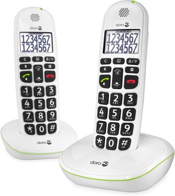 Doro PhoneEasy 110 Duo DECT Schnurlostelefon White Neuware ohne Vertrag