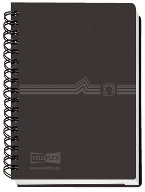 Veloflex® 5107 180 Telefonspiralbuch - A7, schwarz