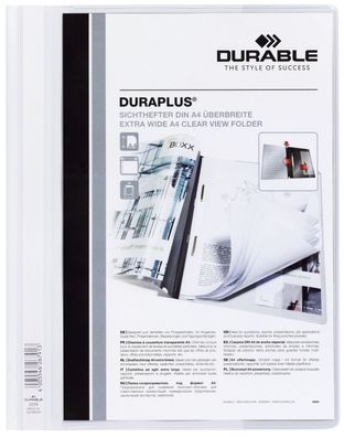 Durable 257902 Angebotshefter Duraplus® strapazierfähige Folie A4+ weiß(P)