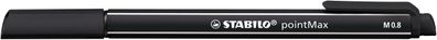 Stabilo® 488/46 Faserschreiber pointMax - 0,8 mm, schwarz