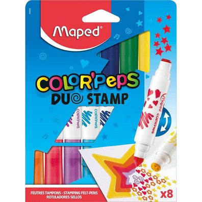 maped 846808 COLOR'PEPS Duo Stamp Filzstifte farbsortiert