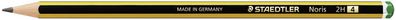 Staedtler® 120-4 Noris® Bleistift 120, 2H, gelb- schwarz