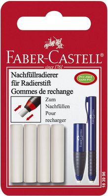 Faber-Castell 183996 Ersatzradierer Eraser Pen Kunststoff auf Blisterkarte