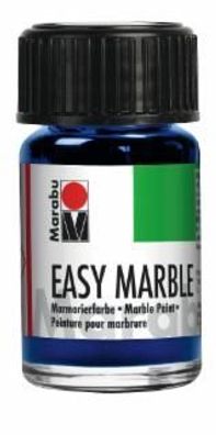 Marabu 1305 39 055 easy marble, Ultramarinblau dunkel 055, 15 ml