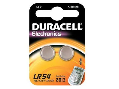 Duracell 700048 2x Knopfzellen LR54 1,5 V