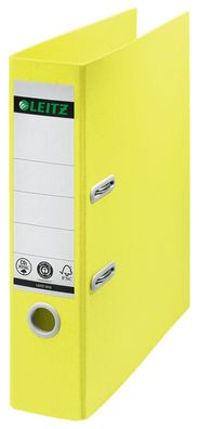 LEITZ 10180015 LEITZ Recycle Ordner gelb Karton 8,0 cm DIN A4