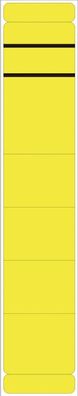 5853 Ordner Rückenschilder - schmal/ kurz, 10 Stück, gelb