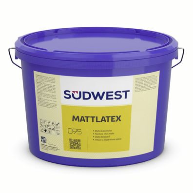 Südwest MattLatex 5 Liter 9110 Weiß