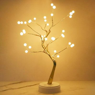 LED Baum Lichter Warmweiß USB Bonsai Baum Licht Verstellbare InnenDeko