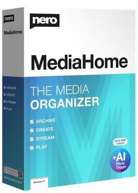 Nero Media Home Unlimited 2024 - Organisieren-Abspielen-Streamen-Musik-Videos-Fotos