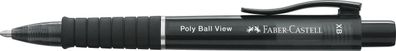 FABER-CASTELL 145755 FABER-CASTELL Kugelschreiber Poly Ball View schwarz Schreibfa...