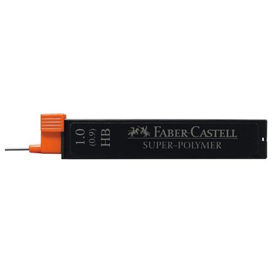 FABER-CASTELL 120900 SUPER-POLYMER Bleistiftminen HB 1,0 mm 12er