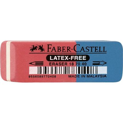FABER-CASTELL 180667 Radiergummis rot/ blau