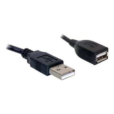Delock 82457 USB 2.0 A Kabel 0,15 m schwarz
