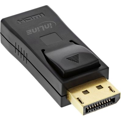 InLine® 17198L DisplayPort Adapter, DisplayPort Stecker auf HDMI Buchse, 4K/60Hz, ...