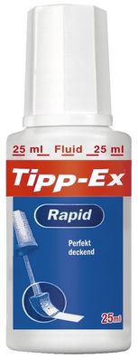 Tipp-Ex® 8119142 Korrekturfluid Rapid Flasche à 25ml weiß(T)