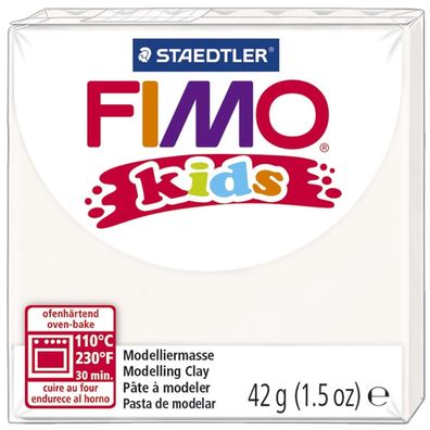 FIMO 8030-0 kids Modelliermasse ofenhärtend weiß 42 g(PL)