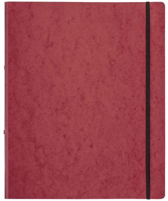 Pagna® 44100-01 Ringbuch Pressspan - A4, 2-Ring, Ring-Ø 16mm, Gummizug, rot