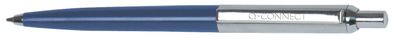 Q-Connect® KF18623 Druckkugelschreiber - M, blau/ silber