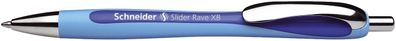 Schneider SN132503 Kugelschreiber Slider Rave - XB, blau (dokumentenecht)