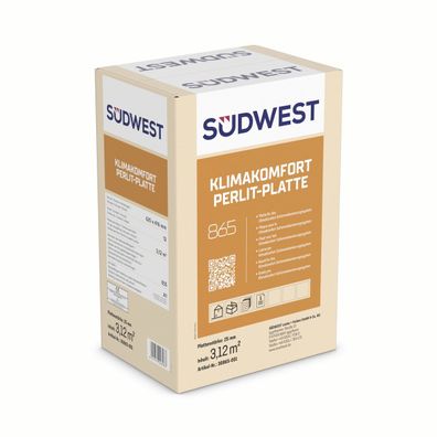 12x Südwest KlimaKomfort Perlit-Platte 625 x 416 x 25 mm