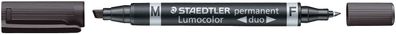 Staedtler® 348 B-9 Permanentmarker Lumocolor® duo - nachfüllbar, 0,6 mm und 1,5-4 ...
