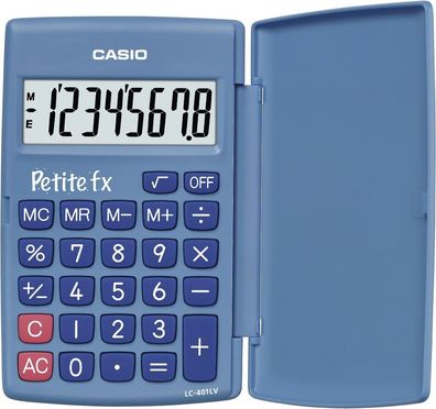 Casio® LC-401LV-BU Taschenrechner Petite FX blau