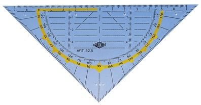 Wedo 52 5 Geometrie-Dreieck ohne Griff 160 mm(P)