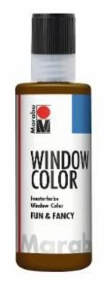 Marabu 0406 04 045 Window Color fun&fancy, Dunkelbraun 045, 80 ml