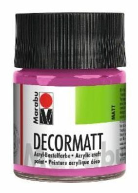 Marabu 1401 05 033 Decormatt Acryl, Pink 033, 50 ml