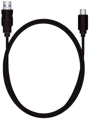 MediaRange MRCS160 Ladekabel USB 3.1 Typ C schwarz