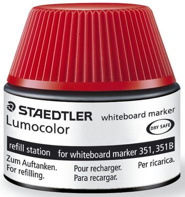 Staedtler® 488 51-2 Tinte für Marker Lumocolor® refill station - 20 ml, rot