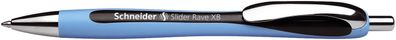 Schneider SN132501 Kugelschreiber Slider Rave - XB, schwarz (dokumentenecht)