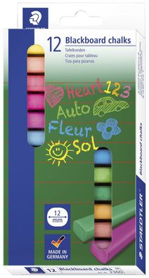 Staedtler® 2360 Wandtafelkreide farbig sortiert Etui mit 12 Stück(S)