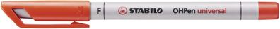 Stabilo® 852/40 Folienschreiber OHPen universal Fein, wasserlöslich, rot