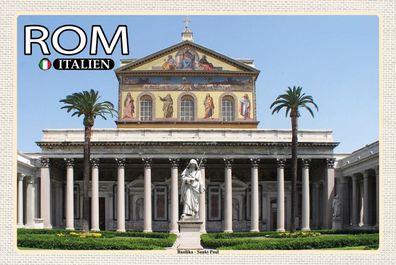 Top-Schild m. Kordel, versch. Größen, ROM, Italien, Basilika, Urlaub, neu & ovp