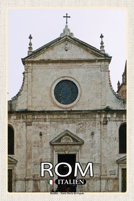 Top-Schild m. Kordel, versch. Größen, ROM, Italien, Basilika Santa Maria, neu & ovp