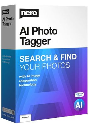 Nero AI Photo Tagger 2024 - Fotos organisieren per KI - Download - 1 PC -Windows -ESD