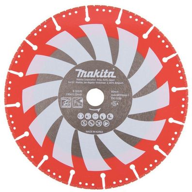 Makita Diamantscheibe 230mm Bohrung 22,23mm Stärke 3,1mm Rettung B-55326