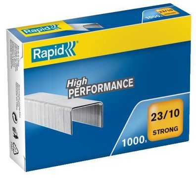 Rapid 24869900 Heftklammern 23/10mm Strong, verzinkt, 1000 Stück