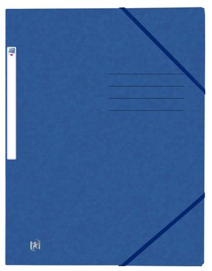OXFORD 400116324 Eckspannermappe Topfile+ A4 Rückenschild Karton blau