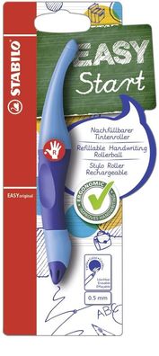 Stabilo® B-46843-5 EASY- ergonomischer Tintenroller, dunkelblau/ hellblau