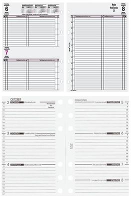 bind® 550319 Ersatzkalendarium "Tagesplan" - A5, 1 Tag / 1 Seite(P)
